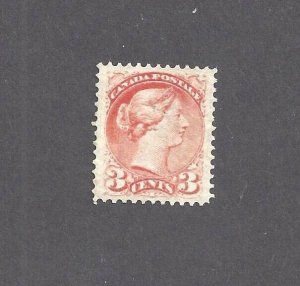 Canada # 37c MINT DULL RED 3c SMALL QUEEN  BS26390