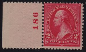 1895 Sc 267 MNH nice original gum, plate number  Hebert CV $32