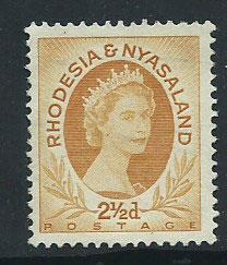 Rhodesia & Nyasaland SG 3a  mint no gum