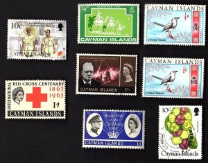 74 All Different   CAYMAN ISLANDS STAMPS