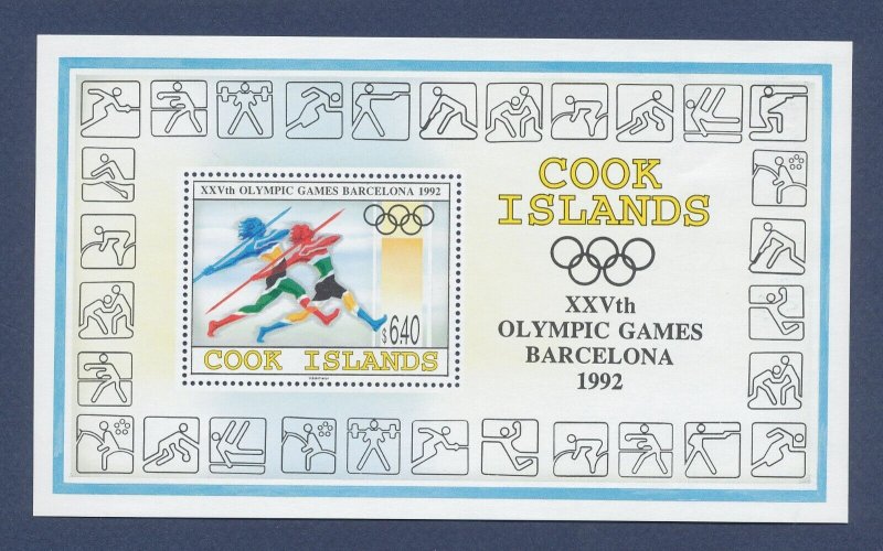 COOK ISLANDS - Scott 1110 - MNH S/S - Olympics - 1992 ---c