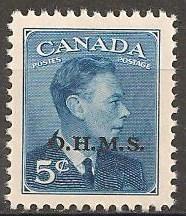 Canada #O15A Mint Never Hinged VF (ST570)