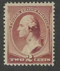 2c WASH (210) MINT HINGED $45 EXCELLENT STAMP VF+ CENTERING
