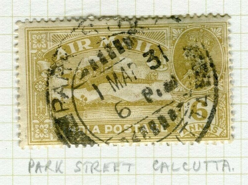 INDIA; POSTMARK fine used cancel on GV issue, Park Street Calcutta