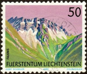 Liechtenstein 911 - Used - 50rp Falknis Mountains (1989) (cv $0.45)