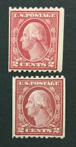 MOMEN: US #487-488 MINT OG H #29320
