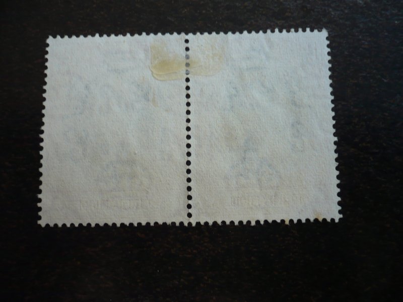 Stamps - Northern Rhodesia - Scott# 60 - Used Pair of Stamps