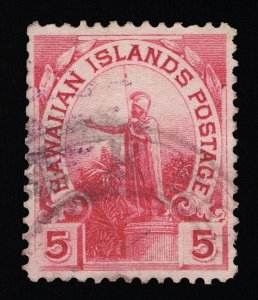 VERY NICE GENUINE HAWAII SCOTT #76 VF-XF USED 1894 ROSE LAKE #18990