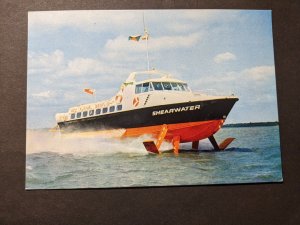 Hydrofoil SHEARWATER Naval Cover Unused Postcard 