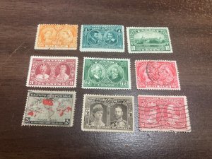 KAPPYSTAMPS CANADA NICE LOT OF 9 EARLY STAMPS UNUSED & USED  H475