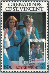 68947 - GRENADINE ST VINCENT - MAXIMUM CARD - Royalty: PRINCESS DIANA 1986