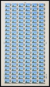 1965 1/3 Battle of Britain (ord) Full Sheet - No Dot UNMOUNTED MINT
