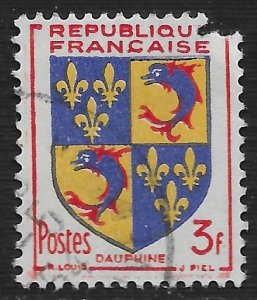 France #699 3fr Arms of Dauphine