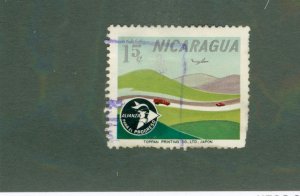 NICARAGUA C542 USED BIN $0.50