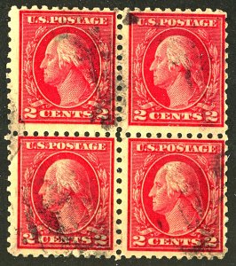 U.S. #425 USED BLOCK OF 4