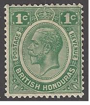 British Honduras #92 mint Wmk 4, King George V, Issued 1929