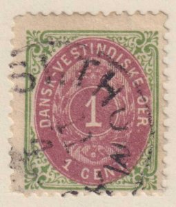 DANISH WEST INDIES 16 USED - PERF 13