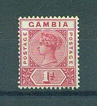 Gambia sc# 21 mh cat value $3.50