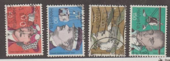 Switzerland Scott #620-623 Stamps - Used Set