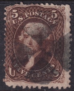 #95 Used, Ave-F, Short perfs, tiny thin (CV $850 - ID34356) - Joseph Luft