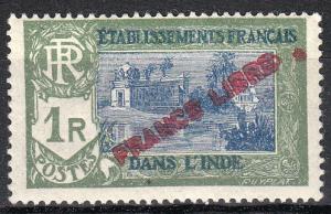 French India Type a Overprint (Scott #131) MLH 