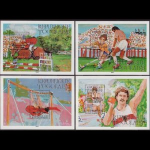 TOGO 1985 - Scott# C533-6 S/S Olympics Opt. NH