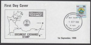 NEW ZEALAND 1988 Stampways local post 30c on cover - Meat Tavern cancel.....U351