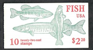 BK154 Fish Booklet - 2209a  plate #22222