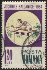 Romania 1658 (postally used) 1.20L Balkan Games, hurdles (1964)