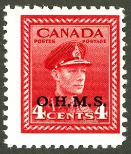 CANADA #O4 MINT OG NH