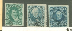 Argentina #35-37 Used Single (Complete Set)