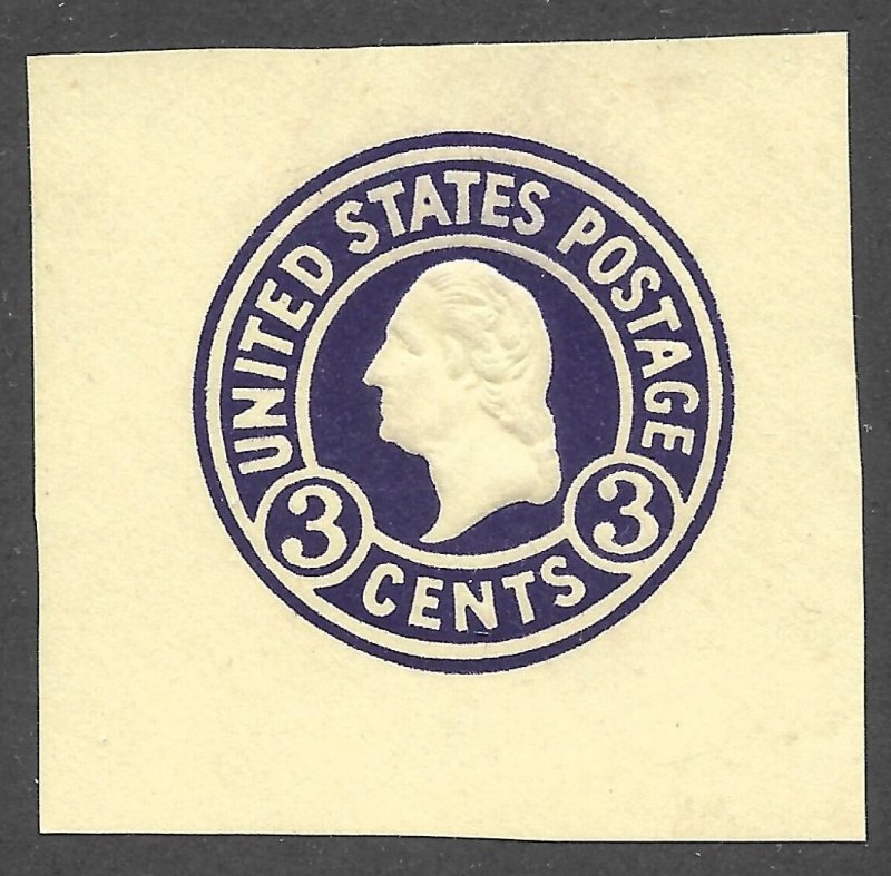 Doyle's_Stamps: Mint 1917 Scott #U438* Cut Square