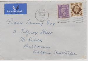 Great Britain 1950 Air Cover to Australia