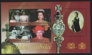 Papua NG Queen Elizabeth II Golden Jubilee MS 2002 MNH SC#1023 SG#MS918