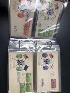 US FDC 1935-1943 Stamp Sc#772-914 First Day Cover In Album , Lot Of 120 Covers