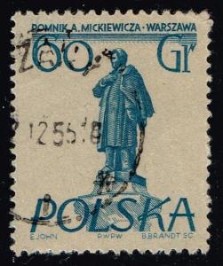 Poland #674 Adam Mickiewicz; Used