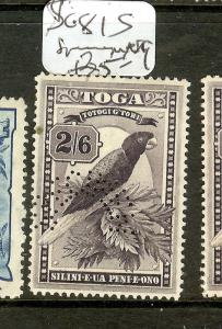 TONGA ISLANDS  (P0508B) 2/6 BIRD  SG81S  SPECIMEN  MNG