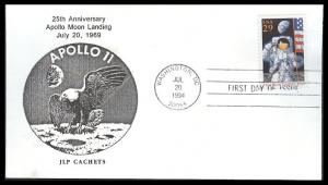 #2841 First Moon Landing JLP FDC