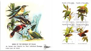 Palau, Worldwide First Day Cover, Birds