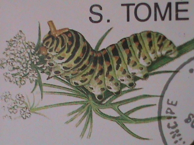 ​ST.THOMAS 1979 SC#507  CHARAXES VARANES DEFULVATA-CTO- S/S FANCY CANCEL VF