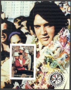 Djibouti 2004 Music Singers Elvis Presley (1) S/S Imperf. MNH Cinderella !