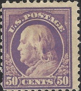 US Scott #517 Mint Hinged 50 Cent Perf 11 1917 Benjamin Franklin Stamp