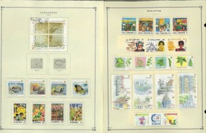 Singapore 1948-2007 MNH, LH in Mounts & Used Hinged on Scott Int. Pages