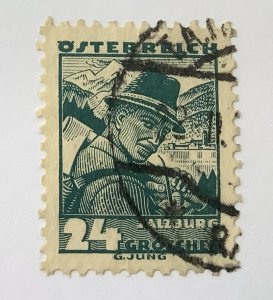 Austria 1934/35  Scott 362 used - 24g, National Costumes, Salzburg