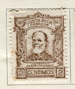 COSTA RICA; 1923 early Jimenez issue Mint hinged 2c. value