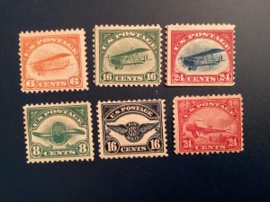 ICOLLECTZONE US Airmail C1-6 Fine hinged CV 360.00