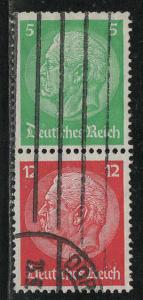 Germany Scott # 392, 406, used, se-tenant, Mi# S106