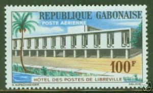 GABON Scott C12 MNH**Post office at Libreville stamp