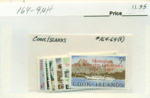 COOK ISLANDS #164-9, Mint Never Hinged, Scott $11.35