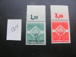 Germany 1935 MNH SC 454-455  VF 25 EUROS (124)